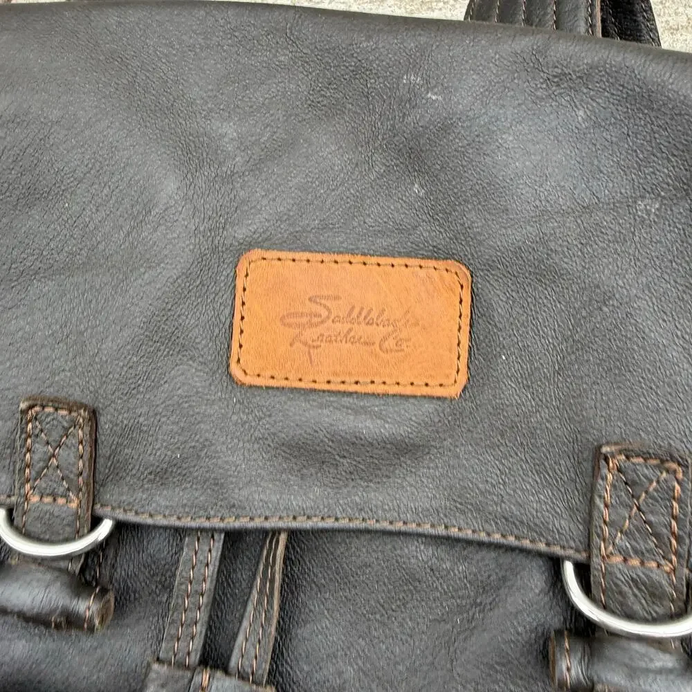 Saddleback Leather Company - Hogsback Collection Drawstring Backpack Dark Brown
